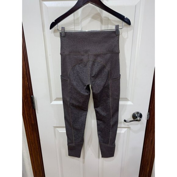 New Aerie High-Waisted  Cropped Leggings With Ribbed Texture & Pockets Size M - Picture 4 of 8